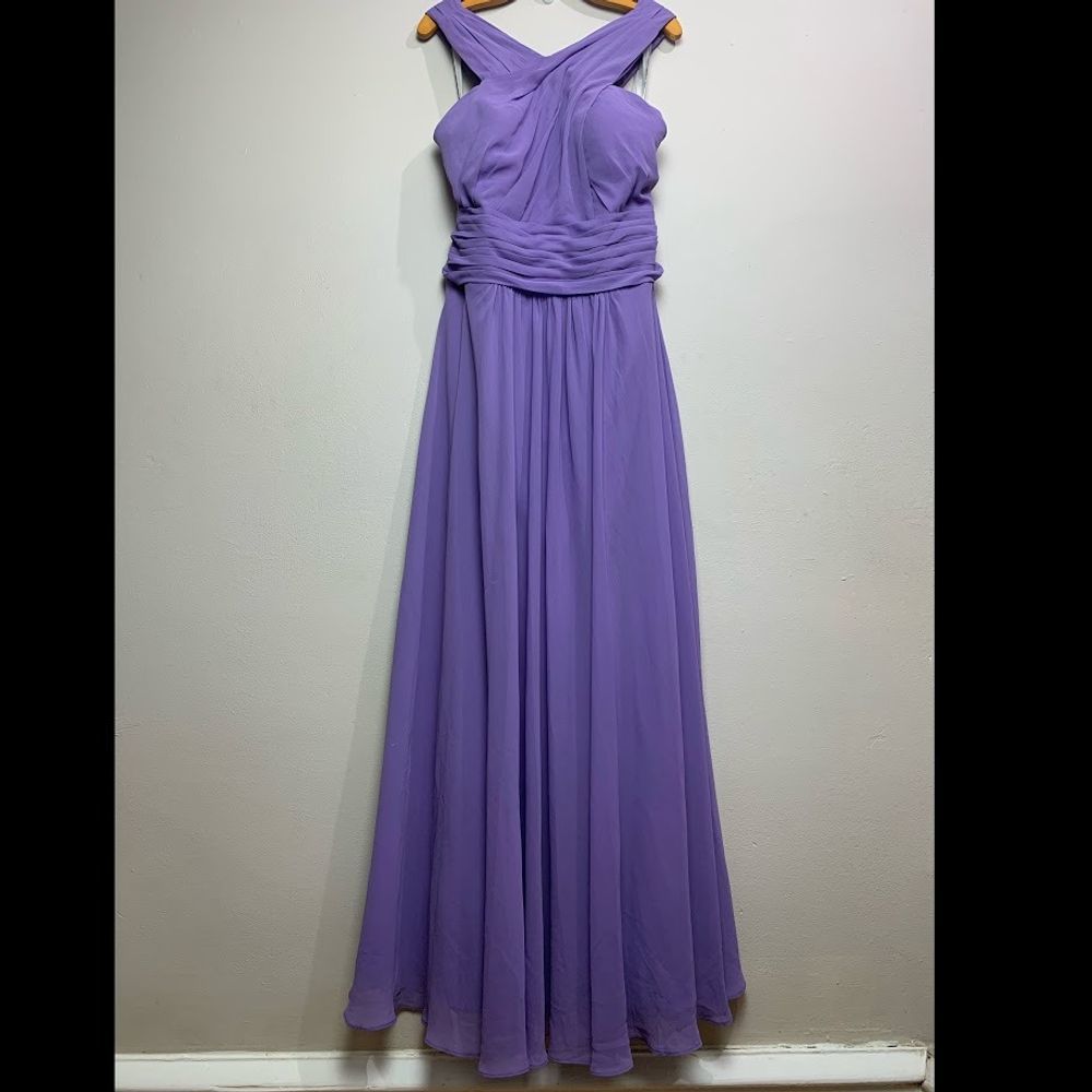 Bill Levkoff Lilac Maxi Full Length Dress